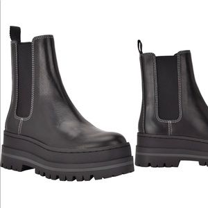 Marc Fisher lug sole platform chelsea boot